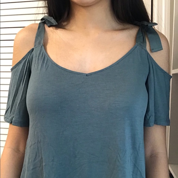 Garage Shoulder Tie Midi Tee - Picture 2 of 7